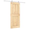 vidaXL Posuvn&eacute; dvere Pr&iacute;rodn&aacute; a biela 85 x 210 cm