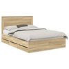 vidaXL R&aacute;m postele Sonoma dub 140 x 190 cm Inžinierske drevo