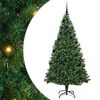 vidaXL Umel&yacute; vianočn&yacute; stromček Zelen&aacute; 210 cm PVC a Oceľ a Plast