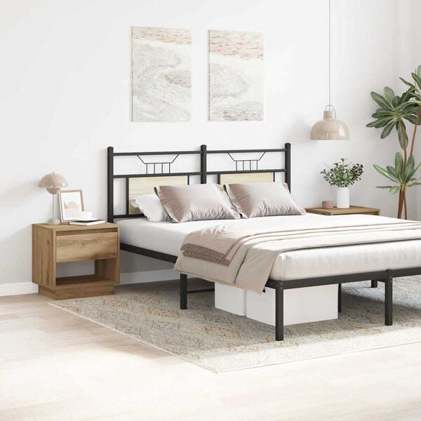 vidaXL Nočný stolík so zásuvkou 2 pcs Remeselný dub 45 x 34 x 44 cm