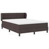 vidaXL Posteľ boxspring s matracom Tmavo hned&aacute; 140 x 190 cm l&aacute;tka