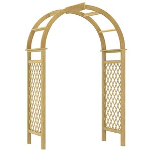 vidaXL Pergola s mriežkou 141x97x243 cm impregnovan&aacute; mas&iacute;vna borovica