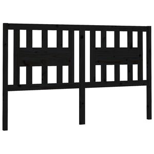 vidaXL Čelo postele čierne 126x4x100 cm mas&iacute;vna borovica