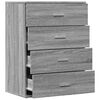 vidaXL Komoda, sivá sonoma 60x39x80 cm, kompozitné drevo