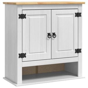 vidaXL Z&aacute;vesn&aacute; skrinka s &uacute;ložiskom Corona Biela 70 x 33 x 71,5 cm