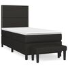 vidaXL Posteľn&yacute; r&aacute;m boxspring s matracom čierny 80x200 cm l&aacute;tka
