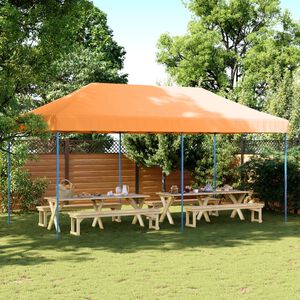 vidaXL Skladac&iacute; pop-up p&aacute;rty stan oranžov&yacute; 580x292x315 cm