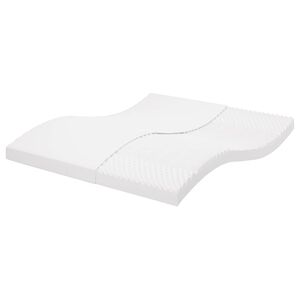 vidaXL Penov&yacute; matrac biely 180x220 cm 7 z&oacute;n tvrdosť 20 ILD