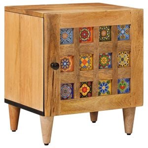 vidaXL Nočn&yacute; stol&iacute;k Pr&iacute;rodn&aacute; 40 x 33,5 x 46 cm Mas&iacute;vne mango drevo