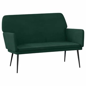 vidaXL Lavička tmavozelen&aacute; 108x79x79 cm zamat