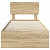 vidaXL R&aacute;m postele Sonoma dub 75 x 190 cm Kon&scaron;truovan&eacute; drevo