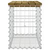 vidaXL Záhradná lavička gabiónový dizajn 63x31,5x42cm impreg. borovica
