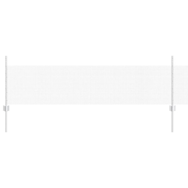 vidaXL Plot s podperou Strieborn&aacute; 0,5 x 50 m Oceľ