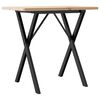 vidaXL Jed&aacute;lensk&yacute; stol&iacute;k v tvare X 80x50x75,5 cm borovica a oceľ