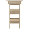 vidaXL Nástenný barový stôl sonoma 102x45x103,5 cm spracované drevo
