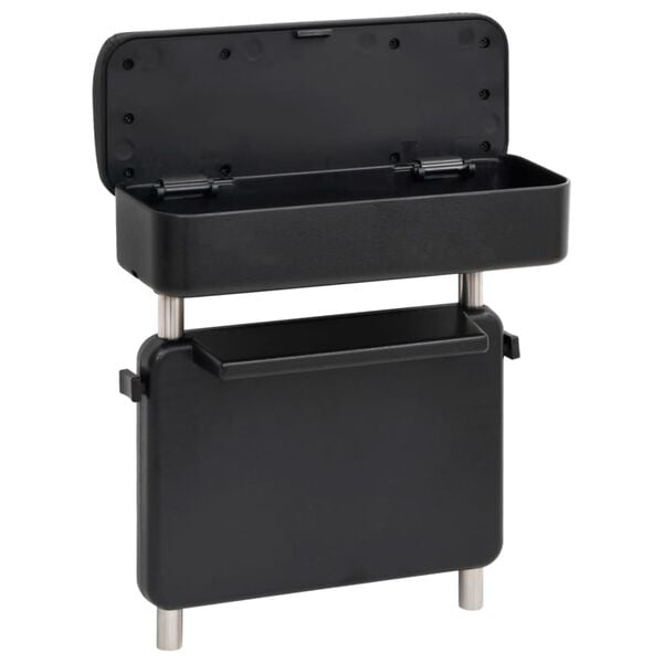 vidaXL Lakťov&aacute; opierka do auta univerz&aacute;lna čierna 23x8x(30-38) cm ABS