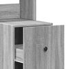vidaXL Kuchynská skrinka sivá sonoma 35x50x180 cm kompozitné drevo