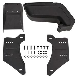 vidaXL Lakťov&aacute; opierka do auta univerz. čierna 14x30x(32-48,5) cm ABS