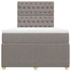 vidaXL Boxspring posteľ s matracom sivohned&yacute; 120x200 cm l&aacute;tka