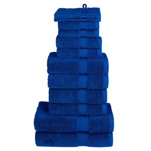 vidaXL 12-dielna pr&eacute;miov&aacute; sada uter&aacute;kov SOLUND modr&aacute; 600 g/m&sup2;