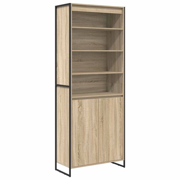 vidaXL Vysok&eacute; skrinky 2 pcs Sonoma 79 x 36 x 200 cm Kompozitn&eacute; drevo