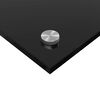 vidaXL Kuchynsk&yacute; backsplash 2 pcs Čierna 120 x 40 cm tvrden&eacute; sklo
