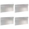 vidaXL Slim&aacute;kov&aacute; ohrada 4 ks 50 x 3,5 x 25 cm Nehrdzavej&uacute;ca oceľ