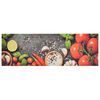 vidaXL Kuchynský koberec umývateľný Vegetables 60x180 cm zamat