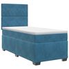 vidaXL Posteľ boxspring s matracom Modr&aacute; 90 x 200 cm Zamat