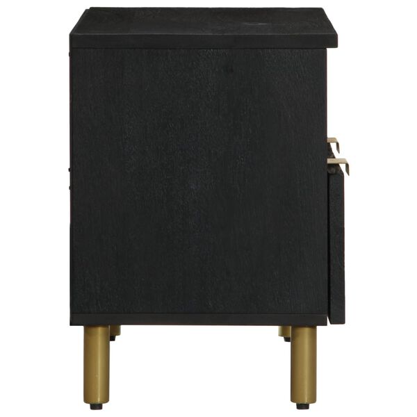 vidaXL TV skrinka čierna 70x33x46 cm kompozitné drevo