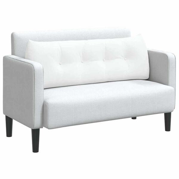 vidaXL Podu&scaron;ka na chrb&aacute;t Biela 140 x 24 x 50 cm l&aacute;tka