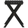 vidaXL Bočn&yacute; st&ocirc;l skladac&iacute; čierny mas&iacute;v topoľ