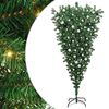 vidaXL Umel&yacute; prevr&aacute;ten&yacute; vianočn&yacute; stromček s guľami Zelen&aacute; 180 cm PVC