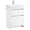 vidaXL Sada k&uacute;peľňov&eacute;ho n&aacute;bytku Biela 61 x 40 x 84,5 cm
