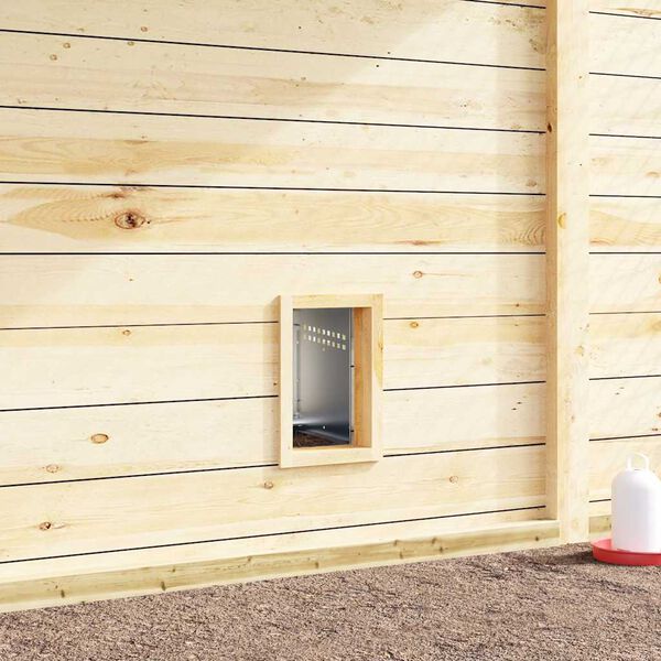 vidaXL Hniezdo pre kurčat&aacute; s 1 priehradkou a nohami, pozinkovan&aacute; oceľ