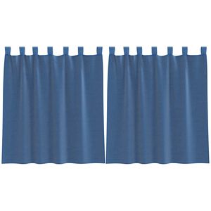 vidaXL Vo&aacute;lov&eacute; z&aacute;vesy so slučkami 2 ks, kr&aacute;ľovsk&aacute; modr&aacute; 140x140 cm