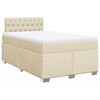 vidaXL Boxspring posteľ s matracom kr&eacute;mov&yacute; 120x200 cm l&aacute;tka