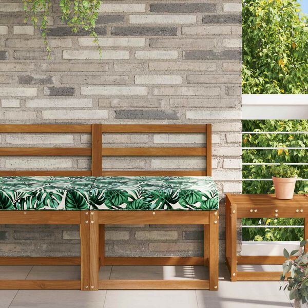 vidaXL Vank&uacute;&scaron; na vonkaj&scaron;iu pohovku Vzor listov 60 x 60 x 8 cm