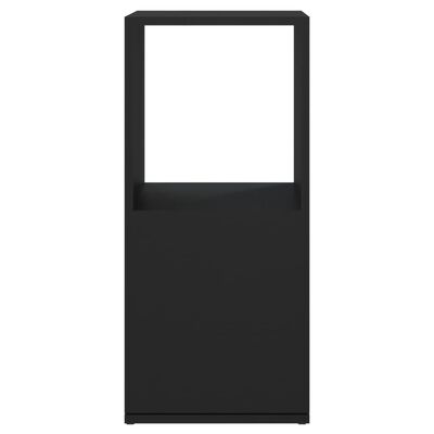vidaXL Otočná skrinka čierna 34,5x34,5x75,5 cm drevotrieska
