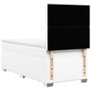 vidaXL Boxspring posteľ s matracom biela 100x200 cm umelá koža