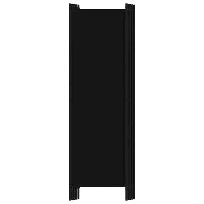 vidaXL 5-panelový paraván čierny 250x180 cm