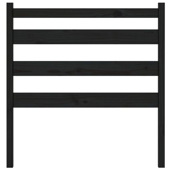 vidaXL Čelo postele čierne 96x4x100 cm masívna borovica