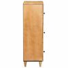 vidaXL Highboard s poličkou Svetlohnedá 40 x 33 x 110 cm mangový masív