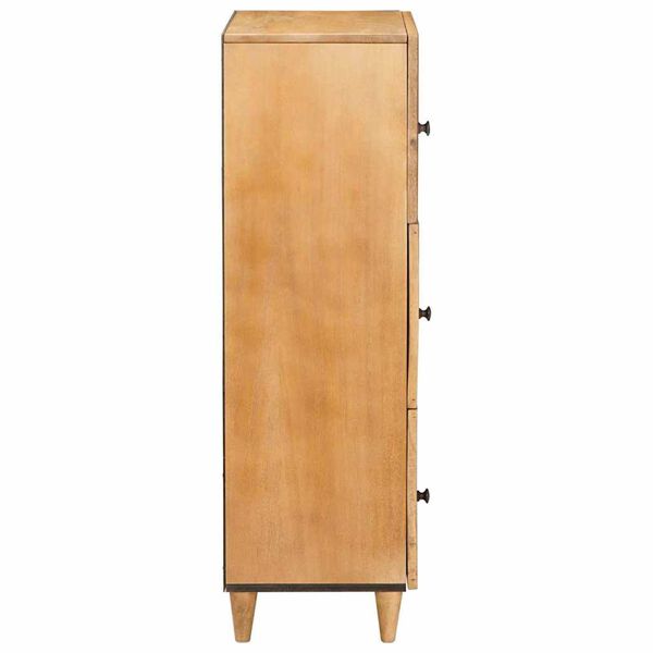 vidaXL Highboard s poličkou Svetlohnedá 40 x 33 x 110 cm mangový masív