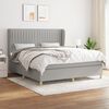 vidaXL Boxspring posteľ s matracom bledosiv&aacute; 180x200 cm l&aacute;tka