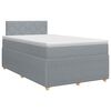 vidaXL Posteľ boxspring s matracom Svetlosiv&aacute; 120 x 190 cm L&aacute;tka