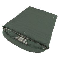 Outwell Dvojmiestny spací vak Camper Lux lesný zelený