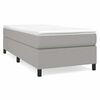 vidaXL Posteľn&yacute; r&aacute;m s boxspringom bledosiv&yacute; 100x200 cm l&aacute;tka