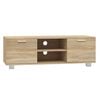 vidaXL TV skrinka dub sonoma 120x40,5x35 cm spracovan&eacute; drevo