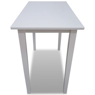 vidaXL Drevený barový stôl, biely